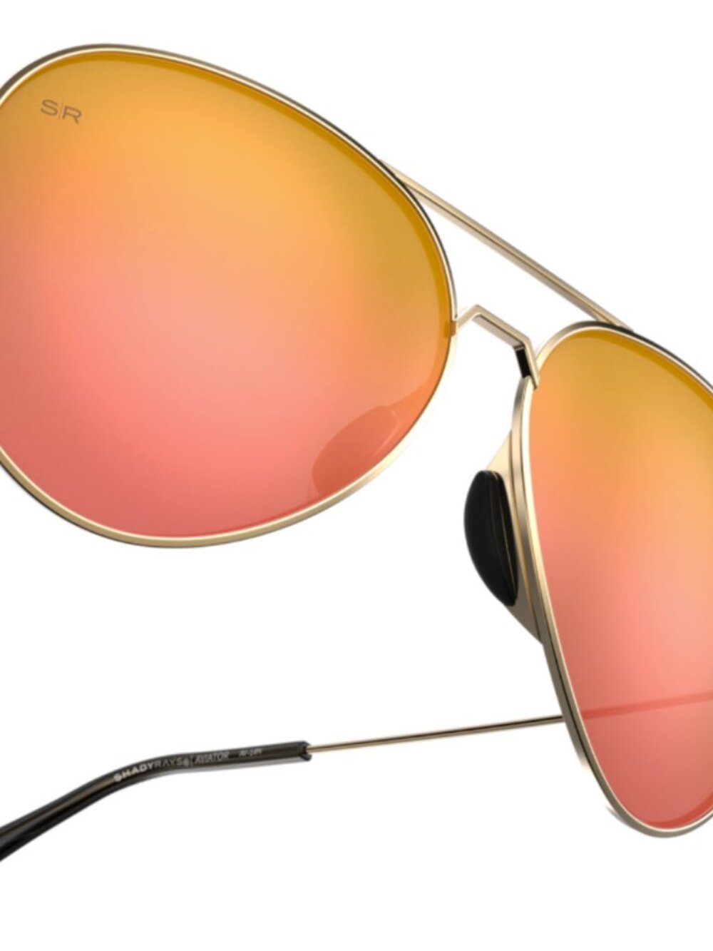 NWT Shady Rays Tangle Free Calimesa Color Rush Polarized Small Aviator
